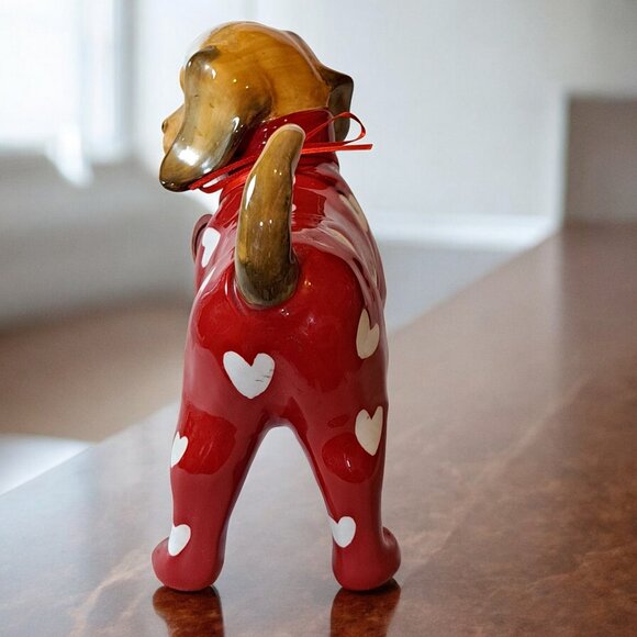 Blue Sky Heather Goldminc BE MINE Beagle Dachshund HEARTS PAJAMAS Figurine - Picture 6 of 11